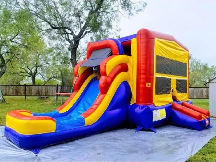 Bounce house with water slide combo rental in San Antonio